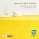 image 2 of Homescapes Yellow Tablecloth - 178 x 300 cm Yellow