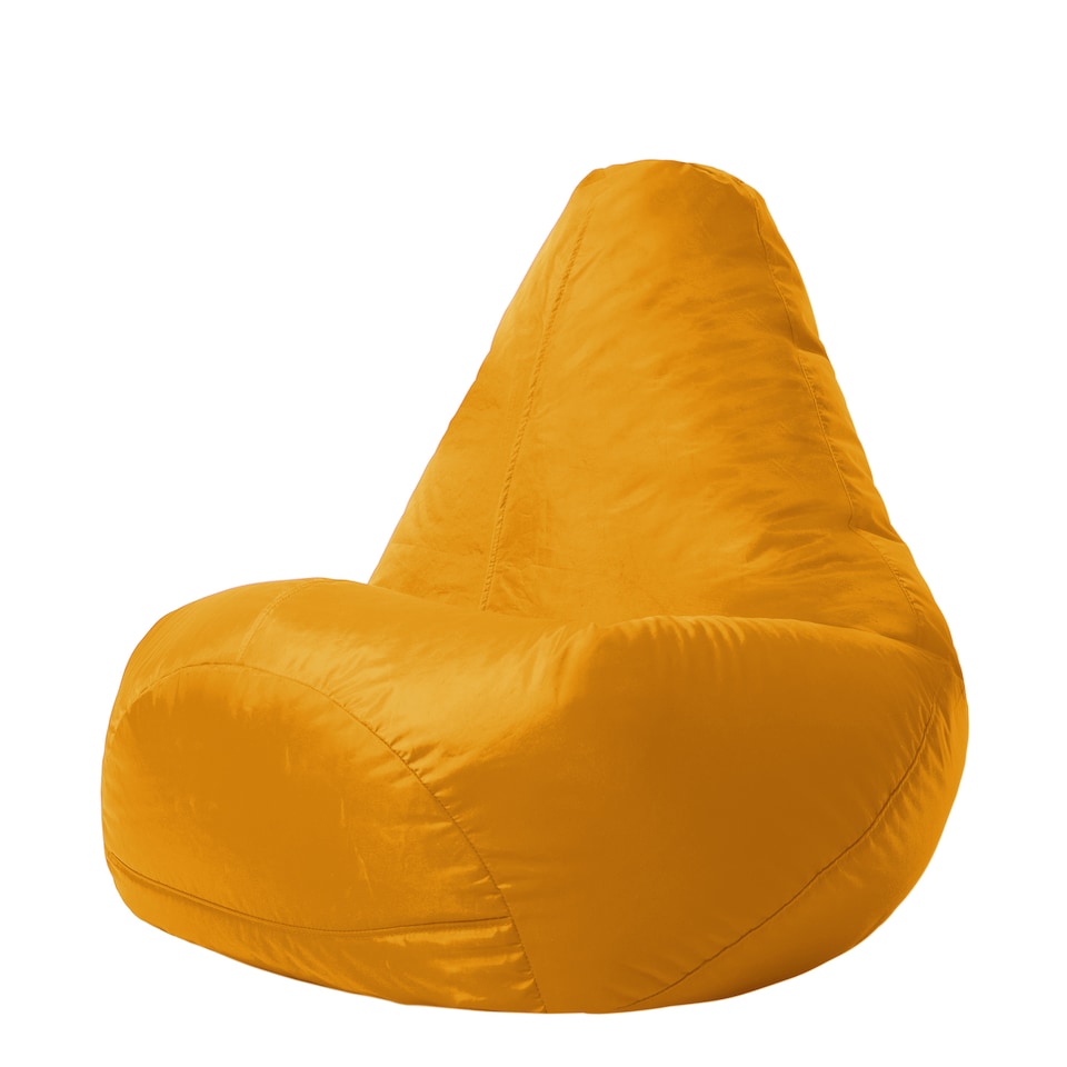 image 1 of Kids High Back Bean Bag Ochre Yellow Indoor Outdoor Childrens Bean Bags
