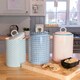 image 3 of Nicola Spring Hand-Printed Kitchen Canister - 15.5cm - Orange