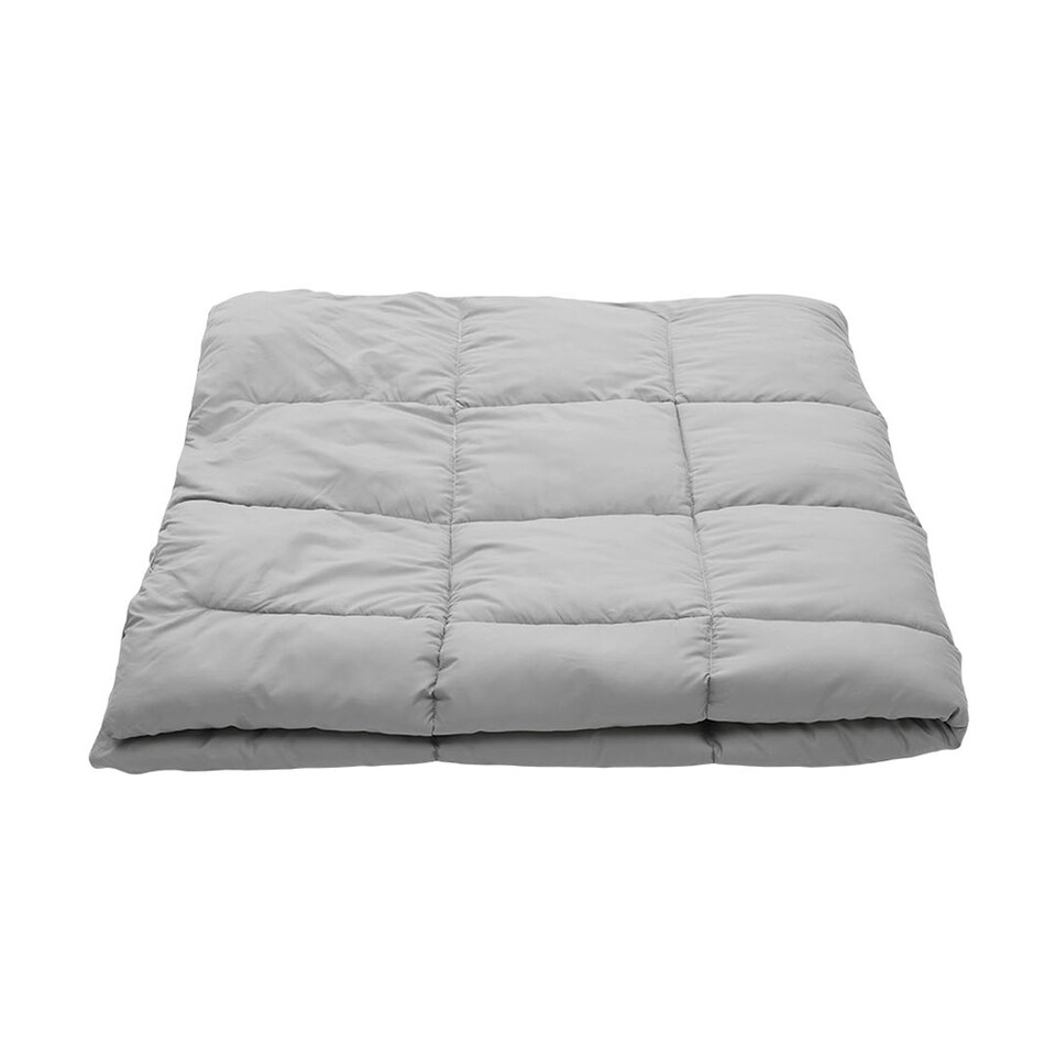 image 1 of Living and Home Alternative Quilted Duvet Insert with Corner Tabs- Double Size, Grey | Grey
