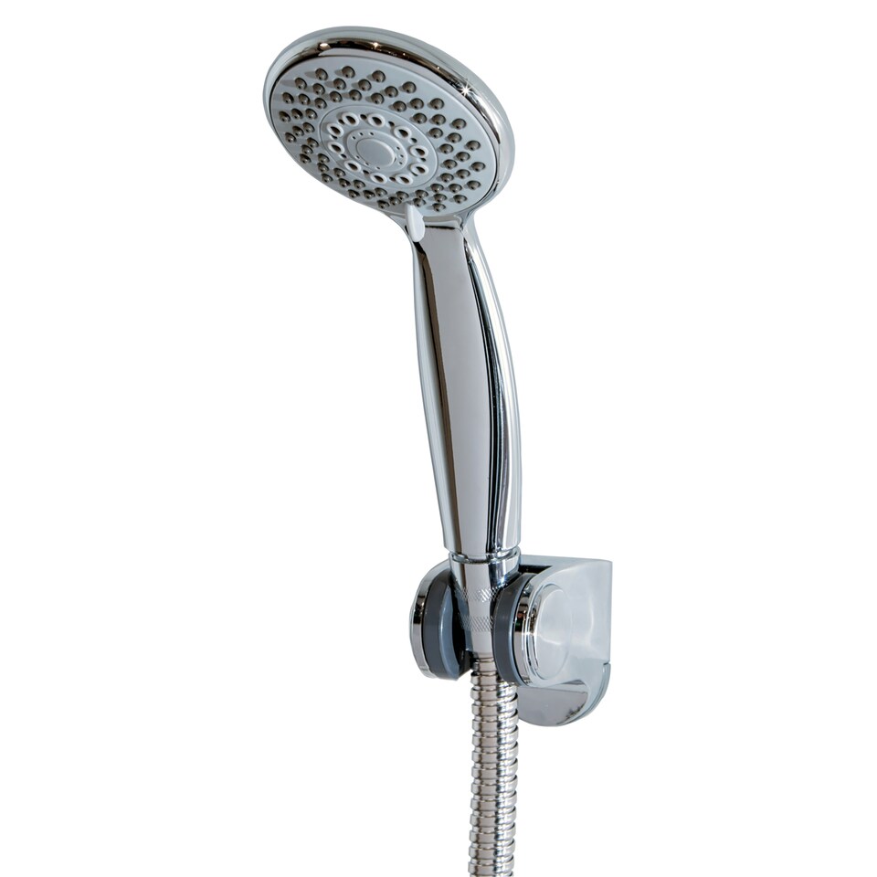 image 1 of Showerdrape Aquajet Chrome 3-Spray Pattern Shower Head | Silver | 1