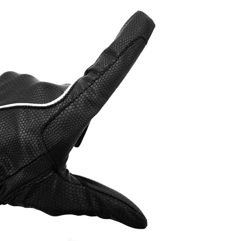 image 1 of Coco Equestrian Black (S) Ladies Breathable Synthetic Leather Horse Riding Gloves Black