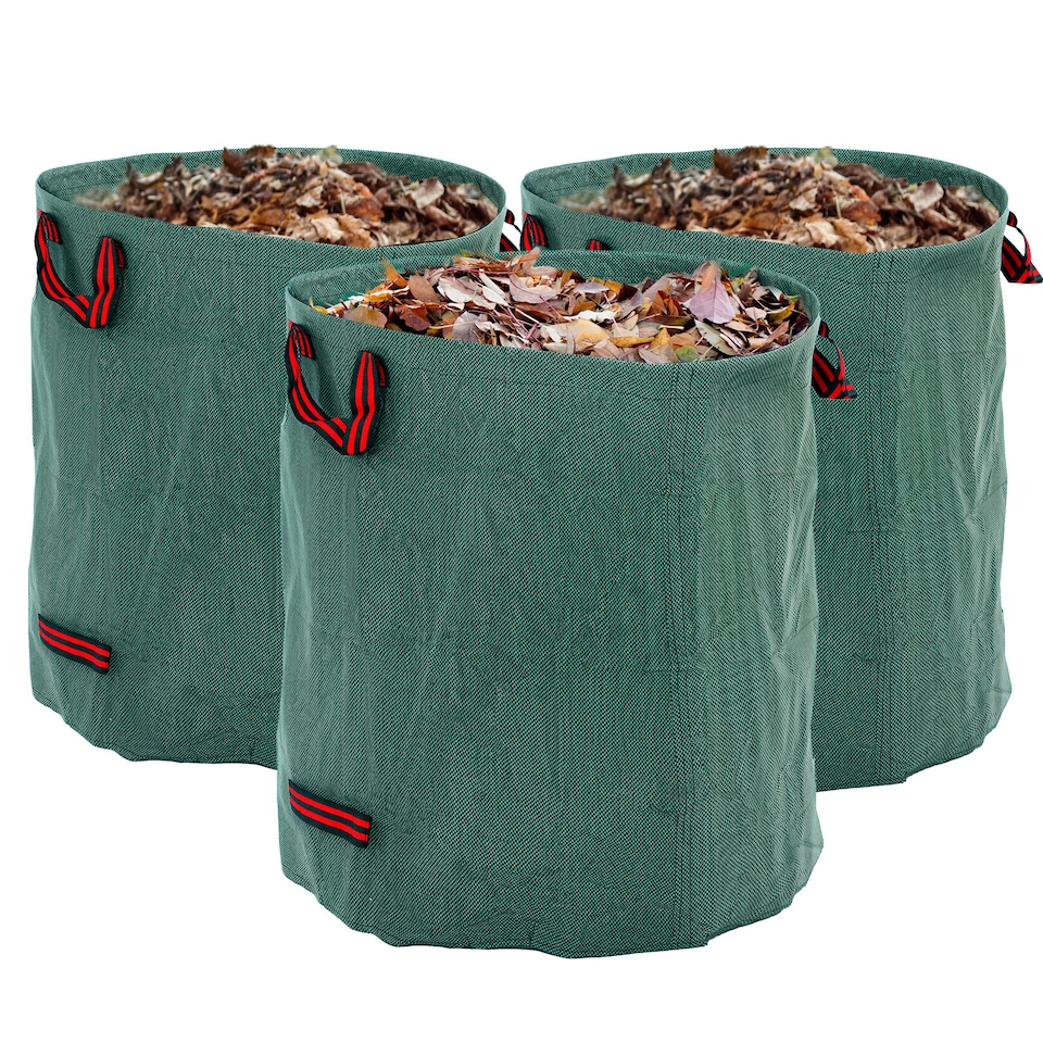 image 1 of Outsunny Garden Waste Bags, Foldable and Reusable Waste Sacks
