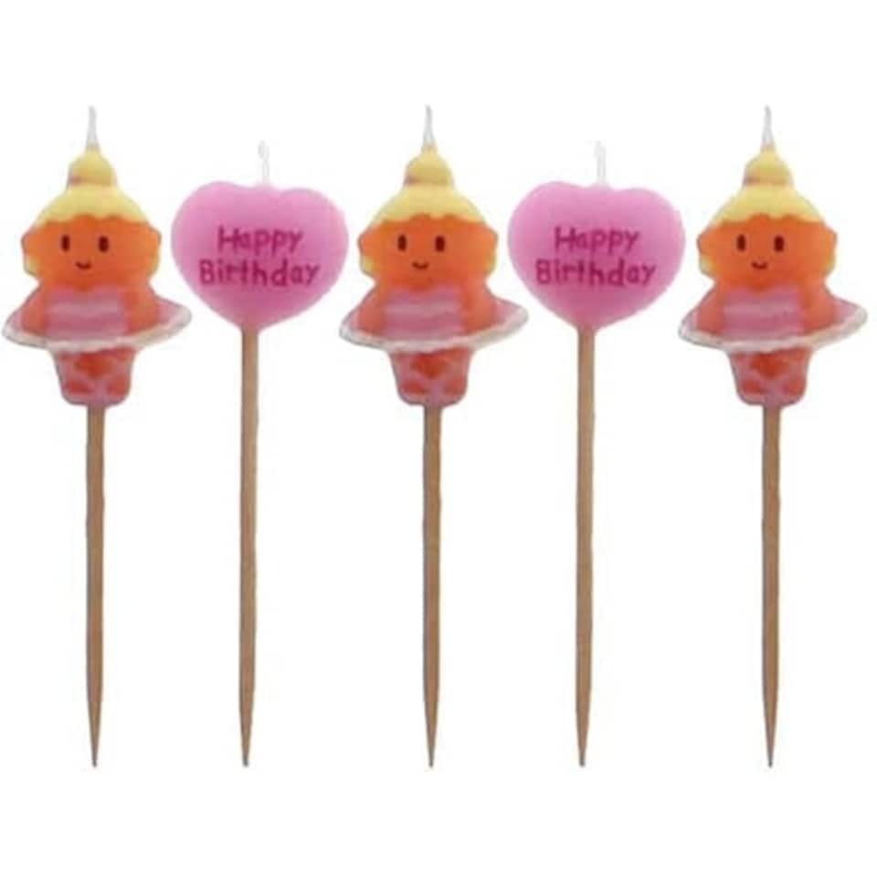 Ballerina Birthday Candles - Pack of 5