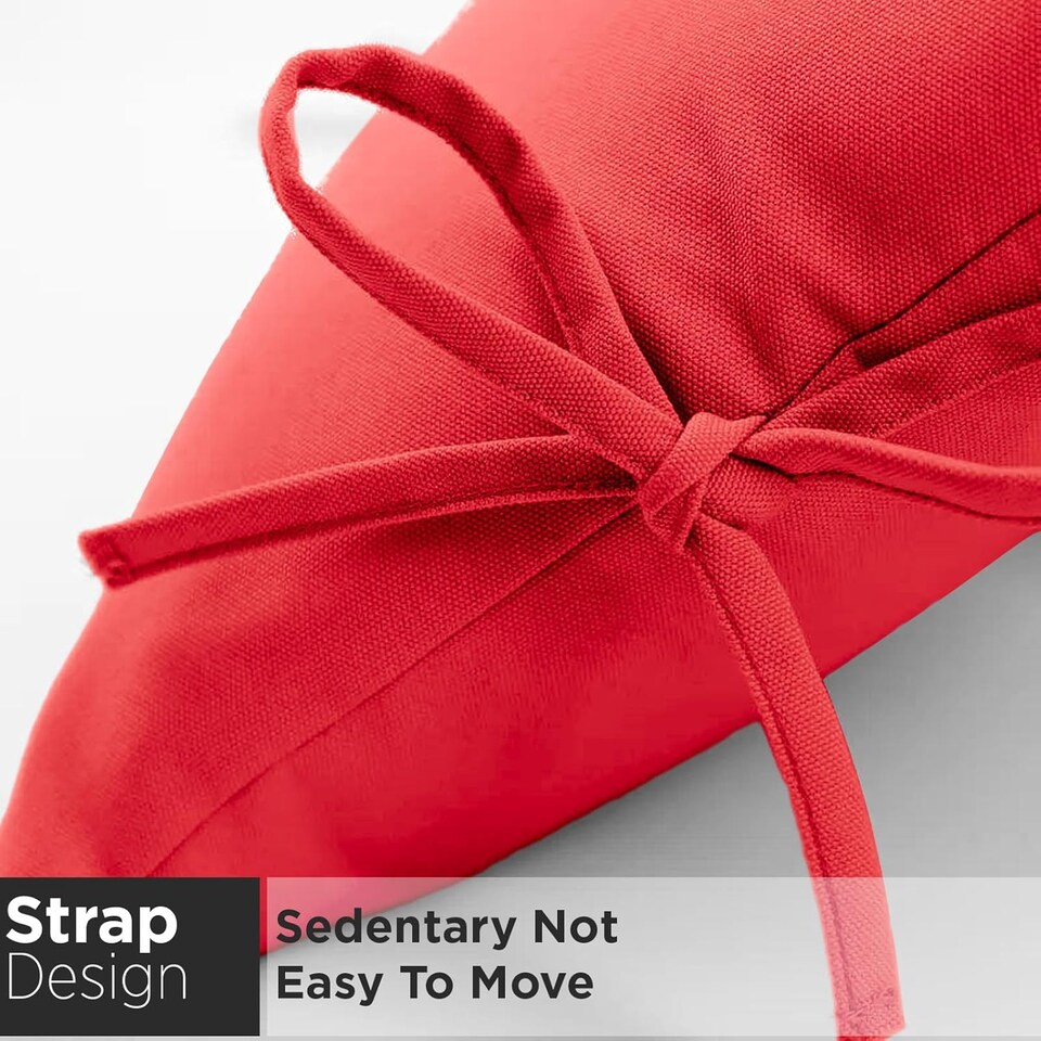 image 1 of Red Replacement Cushion For Swing Egg Chair, 5 Pieces Water-Resistant Hanging Basket Swing Chair Cushion