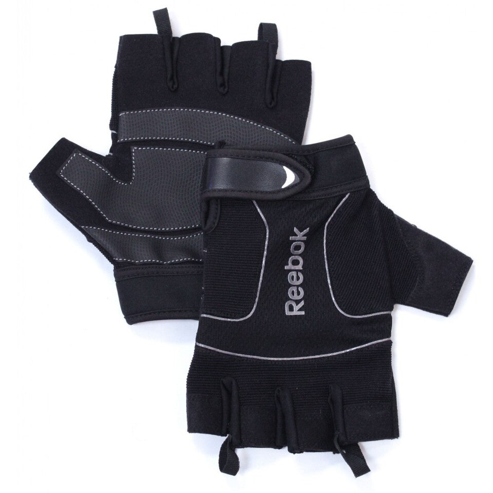 Reebok Professional Training Gloves — Weightlifting Gloves, Black XL | Black | BLACK | XL