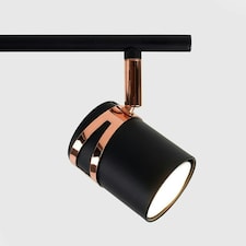 ValueLights Garcia Matte Black Spotlight and GU10 Spotlight LED 5W Warm White 3000K Bulb