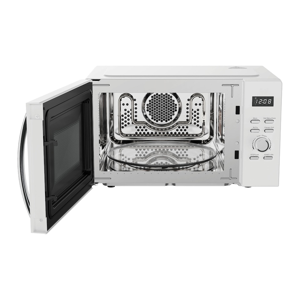image 1 of Digital Microwave, 25 Litre, 60 Min Timer, Air Fryer Function, 850W, White, IGMC02580W