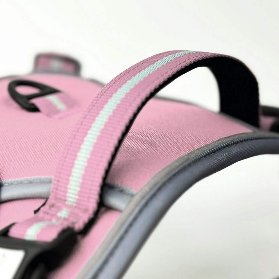 image 1 of HugglePets Activity & Travel Dog Harness Pink | S