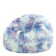 image 1 of icon Kids Classic Faux Fur Bean Bag Chair Unicorn Bean Bags for Children Pink