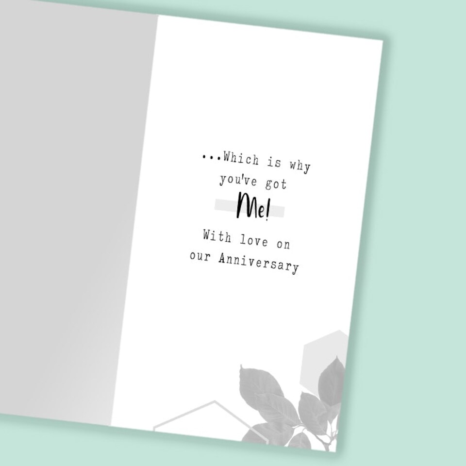 image 1 of You Deserve Nothing But The Best... - Funny Anniversary Card
