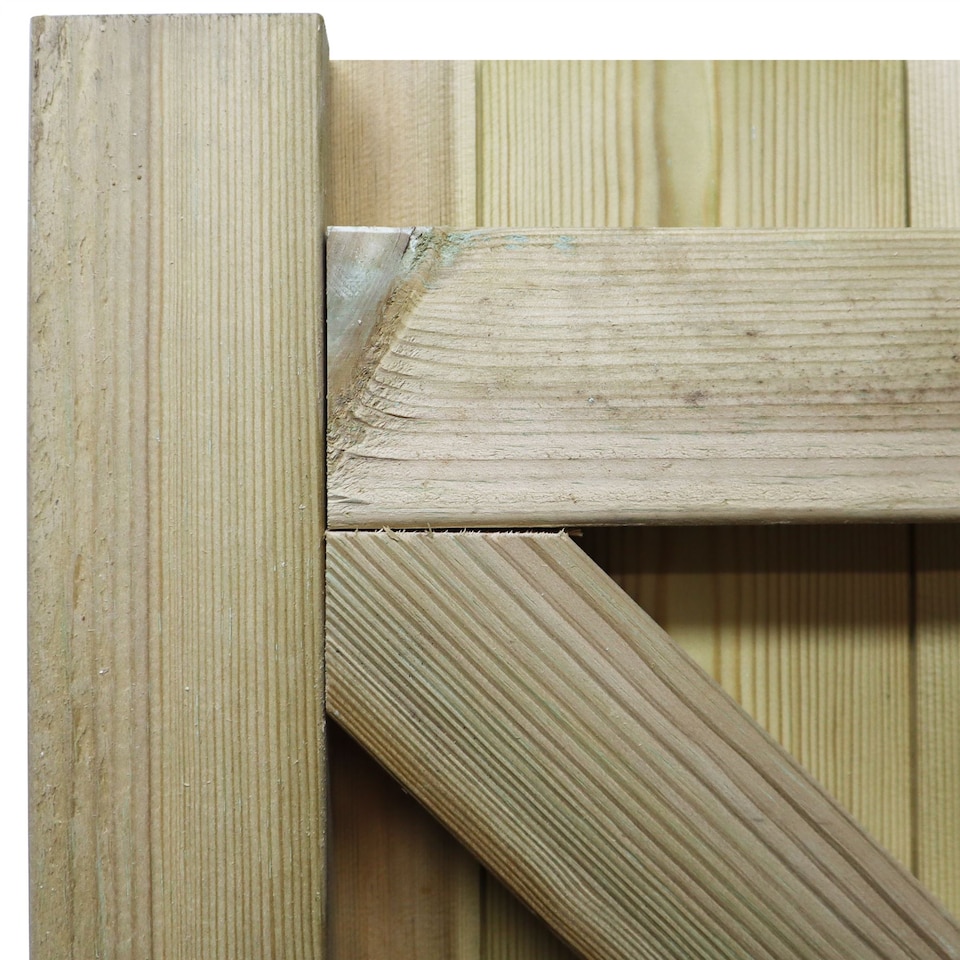 image 1 of Heavy Duty Garden Gate 6ft x 3ft T&G H-Frame Flat Top Treated Timber Door