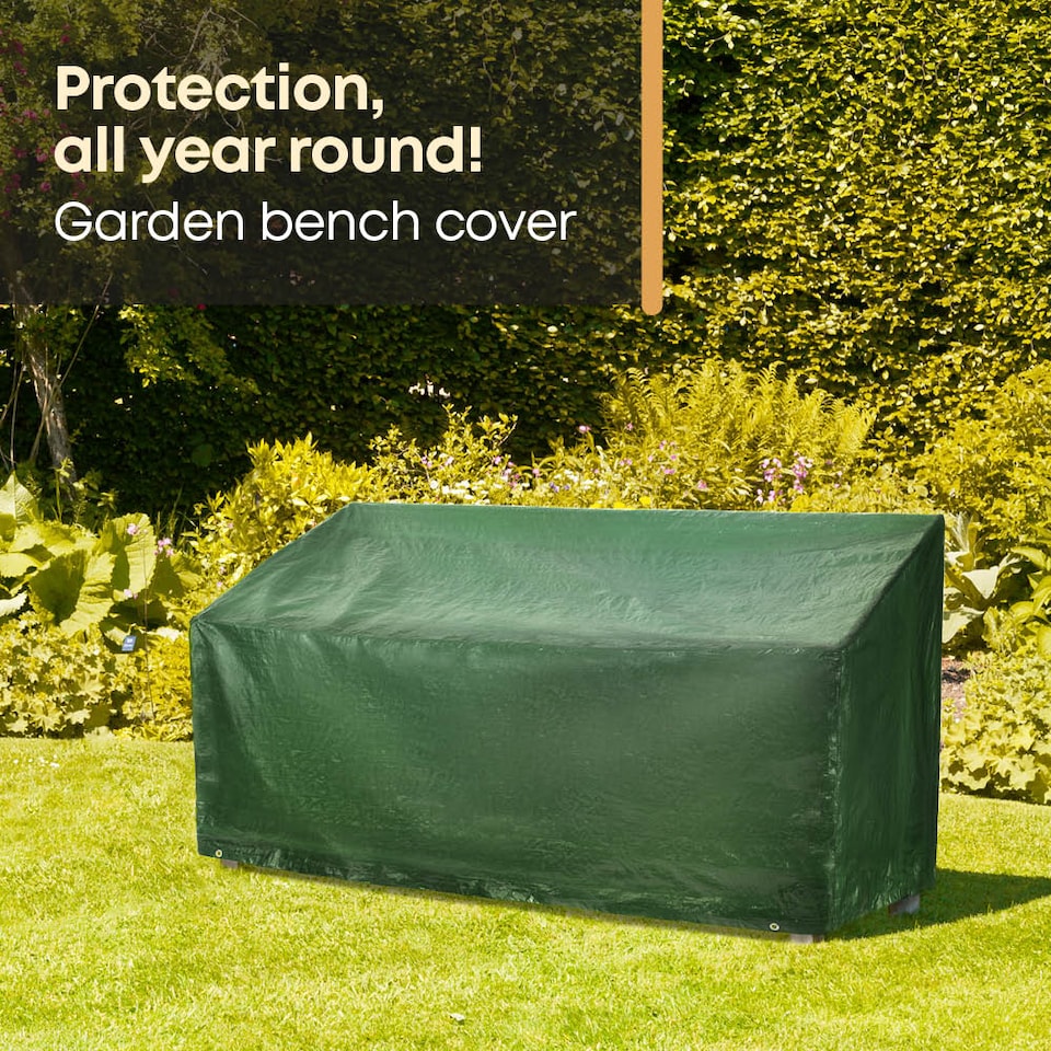 image 1 of 3 Seater Bench Cover Green