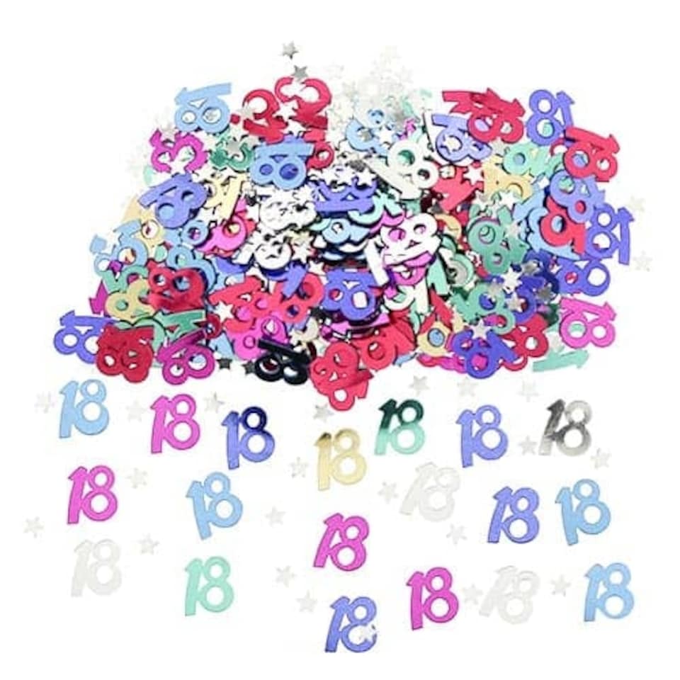 18th Birthday Assorted Table Confetti - 14 Grams