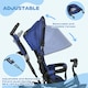 image 4 of HOMCOM 6 in 1 Kids Trike, Stroller with Parent Handle, Blue