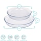 image 6 of Argon Tableware 2pc Optical Round Glass Oven Dish Set - 2 Sizes | Clear | Clear | 2 Sizes