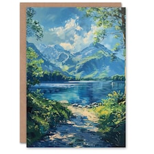 Lake District Acrylic Helvellyn View Peace Birthday Him Her Card