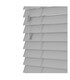 image 1 of 90cm Dove Grey Smooth Finish Faux Wood Venetian Blinds with Strings  (120cm Drop) | Grey | Grey