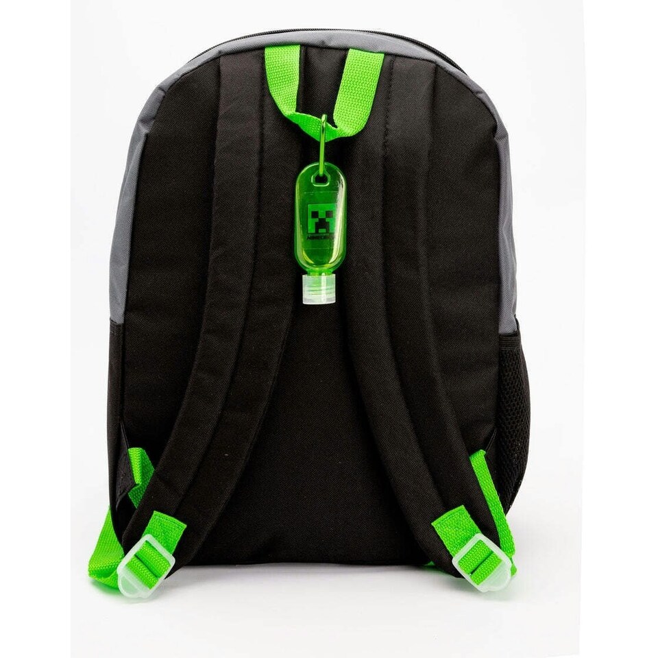 image 1 of Minecraft Childrens/Kids Time To Mine Backpack Set - Black/Green - One Size