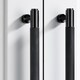 image 4 of Pushka Home Solid Brass Knurled Bar Handle 632mm - Black