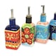 image 4 of Verano Spanish Ceramics Classic Spanish Squared Oil Drizzler - 250ml Blue Flower
