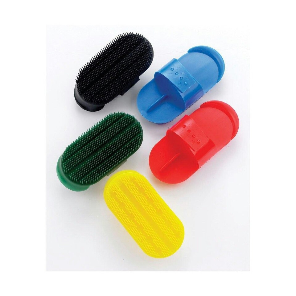 image 1 of Lincoln Plastic Curry Comb - Blue - L