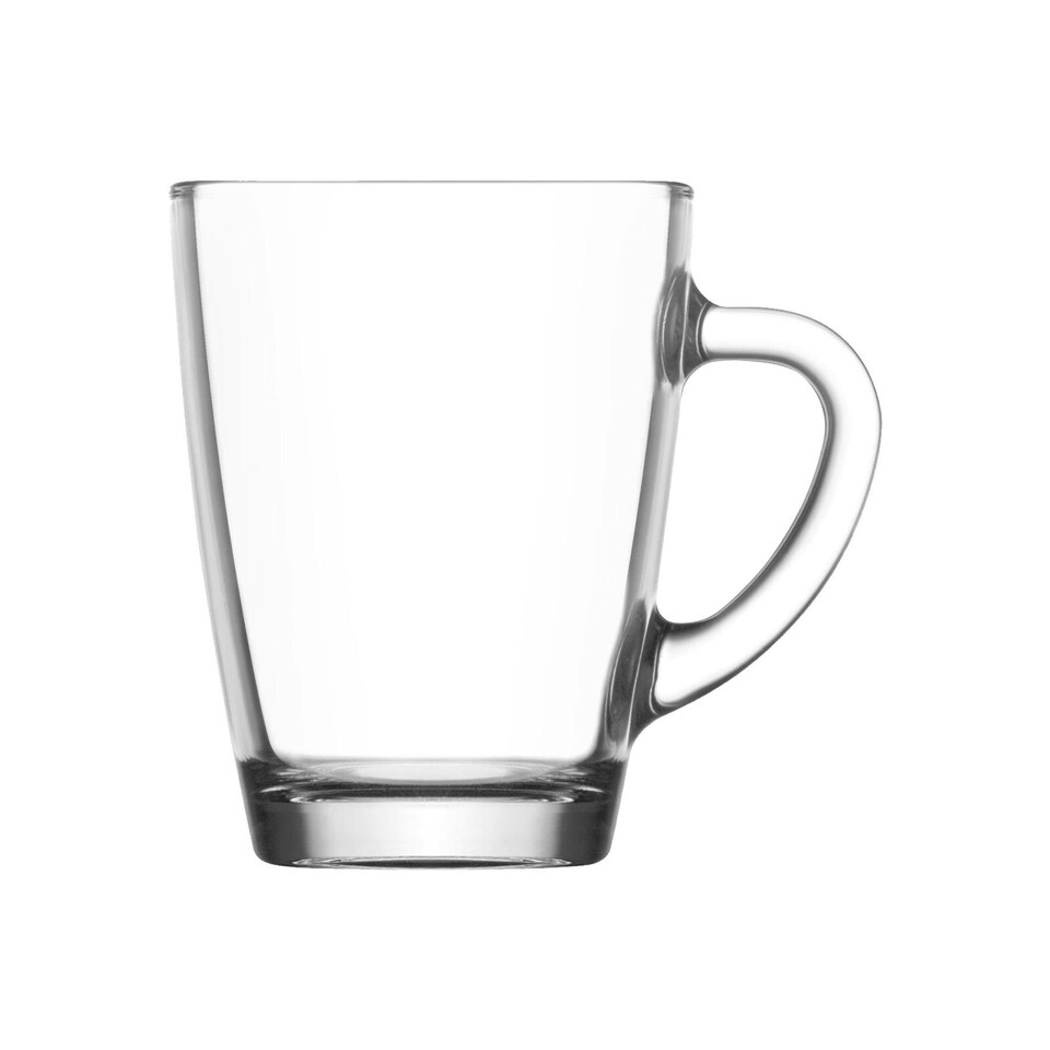 image 1 of LAV Vega Glass Coffee Mugs - 300ml - Clear - Pack of 6 Clear