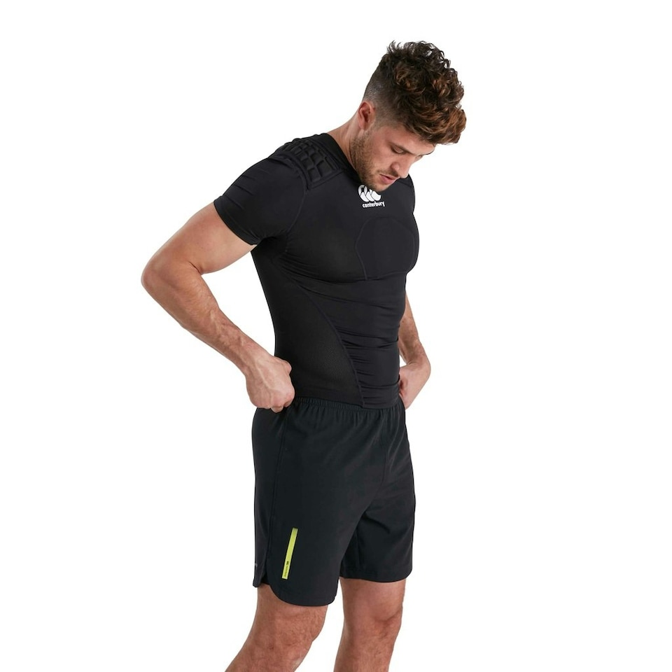 image 1 of Canterbury Logo Protection Vest - Black/White/Silver - M