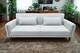 image 2 of Como 2 Seater Sofa Bed in Grey or Silver | Silver | One Size
