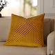 image 1 of Paoletti Evoke Cut Velvet Cushion | Gold | Gold | 55 x 55cm | 1