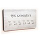 image 1 of Personalised Novelty 6 Hook White Wood Key Holder for Family