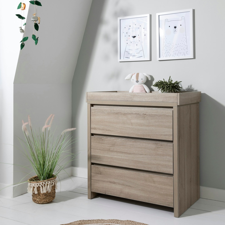 image 1 of Tutti Bambini Modena Changing Unit - Oak