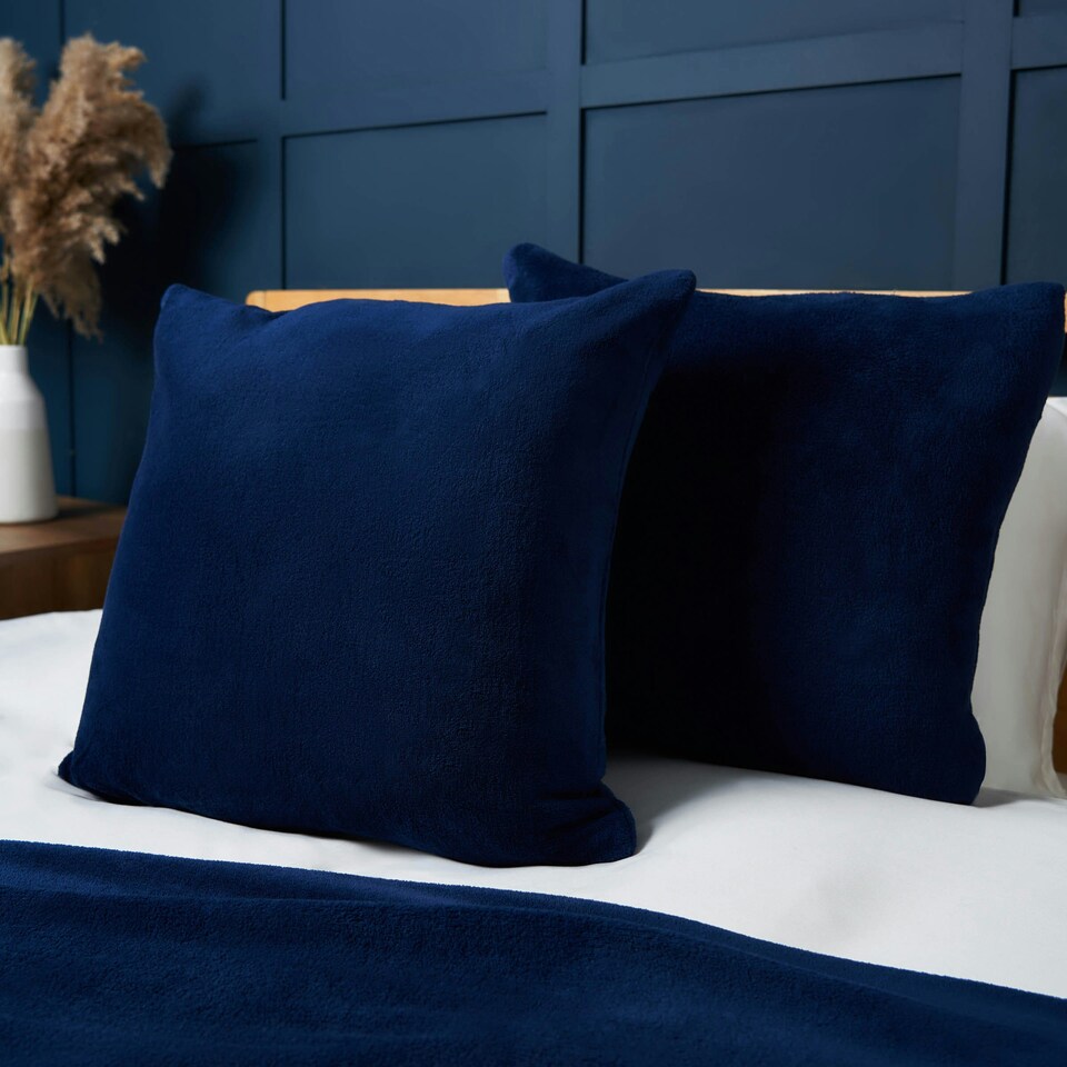 image 1 of BHS Microfleece Cushion, Navy