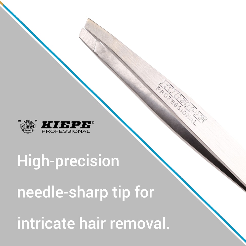 image 1 of Kiepe  - 5114.4 Tweezer Stainless Steel Oblique Tips 3 Inch (8cm)