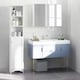 image 2 of HOMCOM 165cm Freestanding Slimline Bathroom Storage Cabinet w/ 6 Shelves White