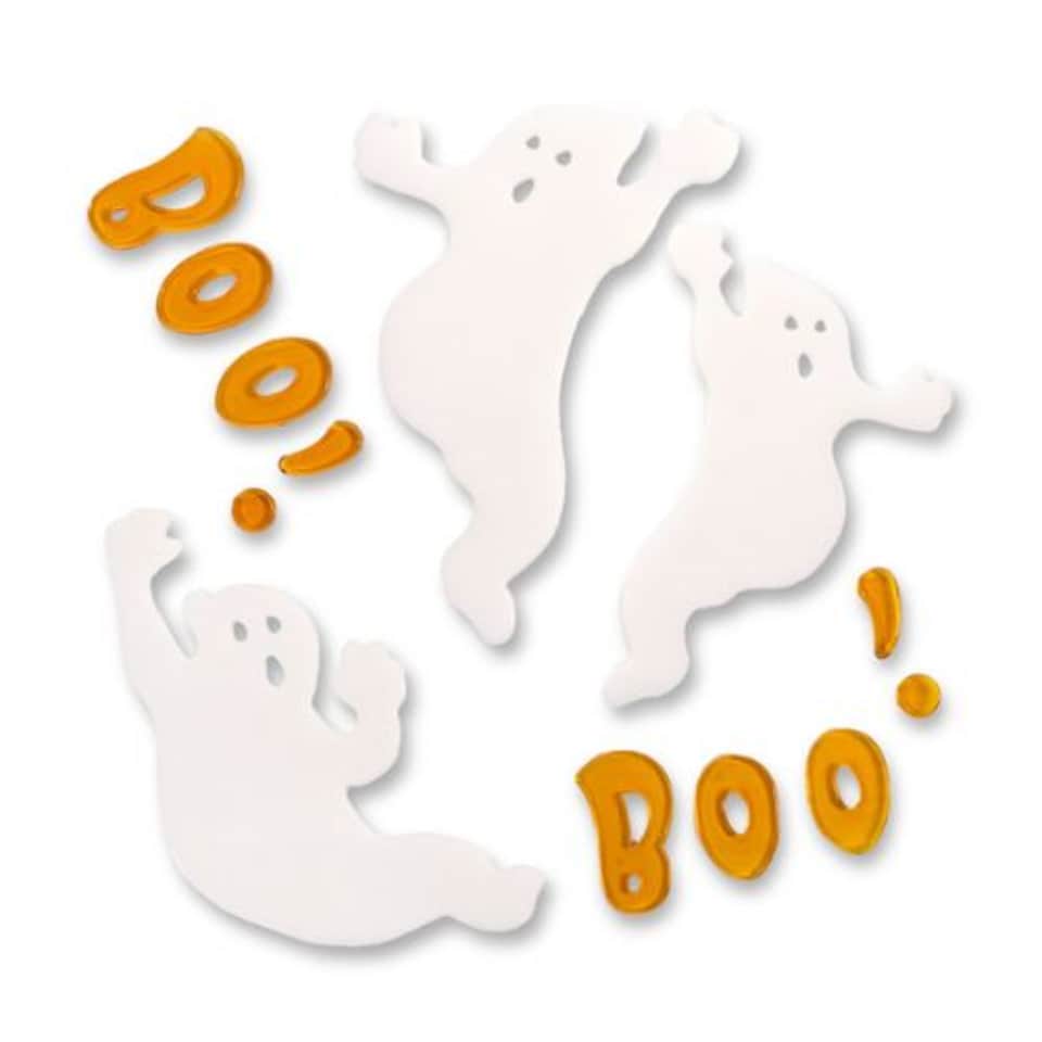 image 1 of Halloween Wicked Window Gel Cling Decorations Assorted Designs