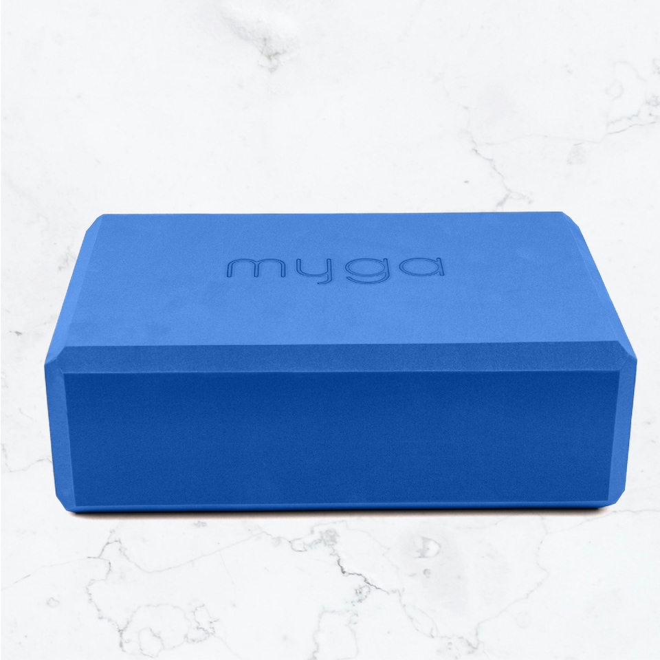 image 1 of Myga Pair of Foam Yoga Blocks - Royal Blue