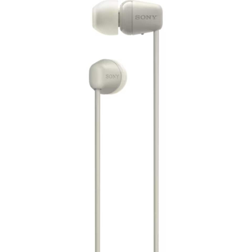 image 1 of Sony WI-C100 Wireless In-ear Headphones | Cream | Taupe