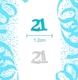 image 4 of 14g 21st Birthday Blue & Silver Confetti