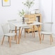 image 2 of HOMCOM Dining Table and Chairs Set with Wood Legs for Small Spaces