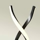 image 2 of ValueLights Infinity Black Double Twist Integrated LED Floor Lamp Black