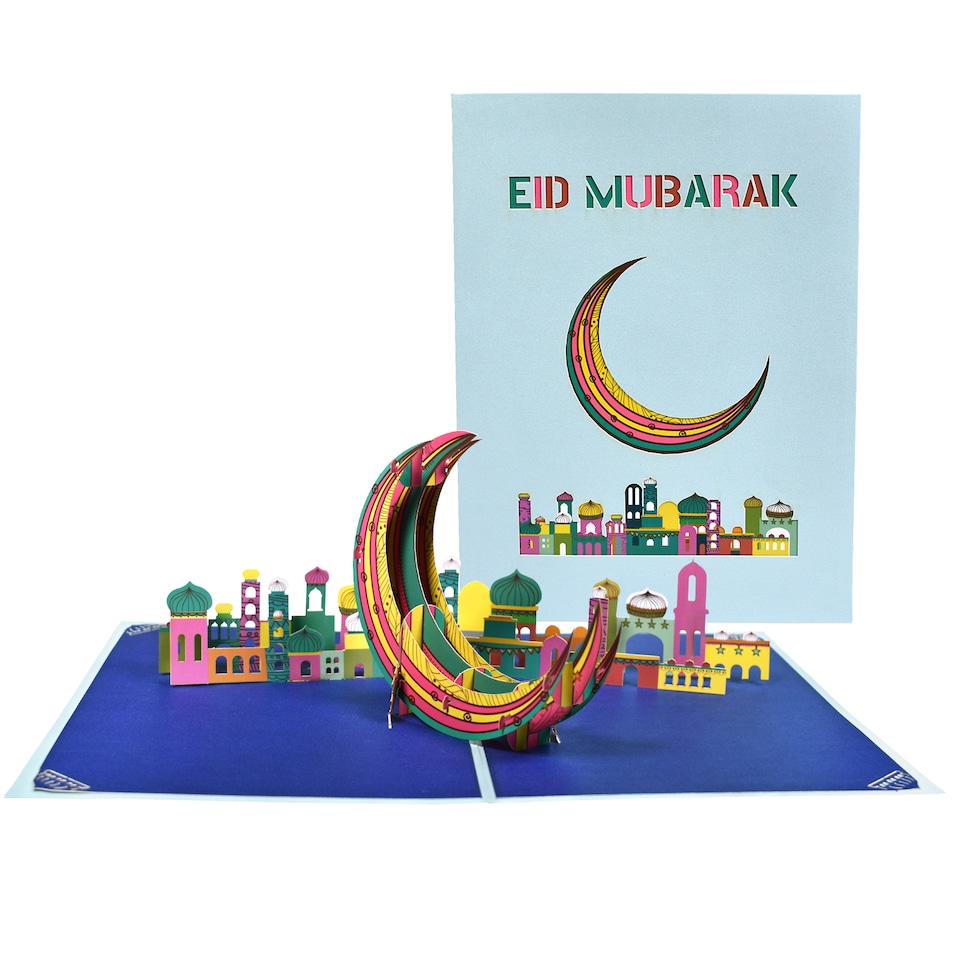 image 1 of Eid Mubarak 3D Pop Up Greeting Card