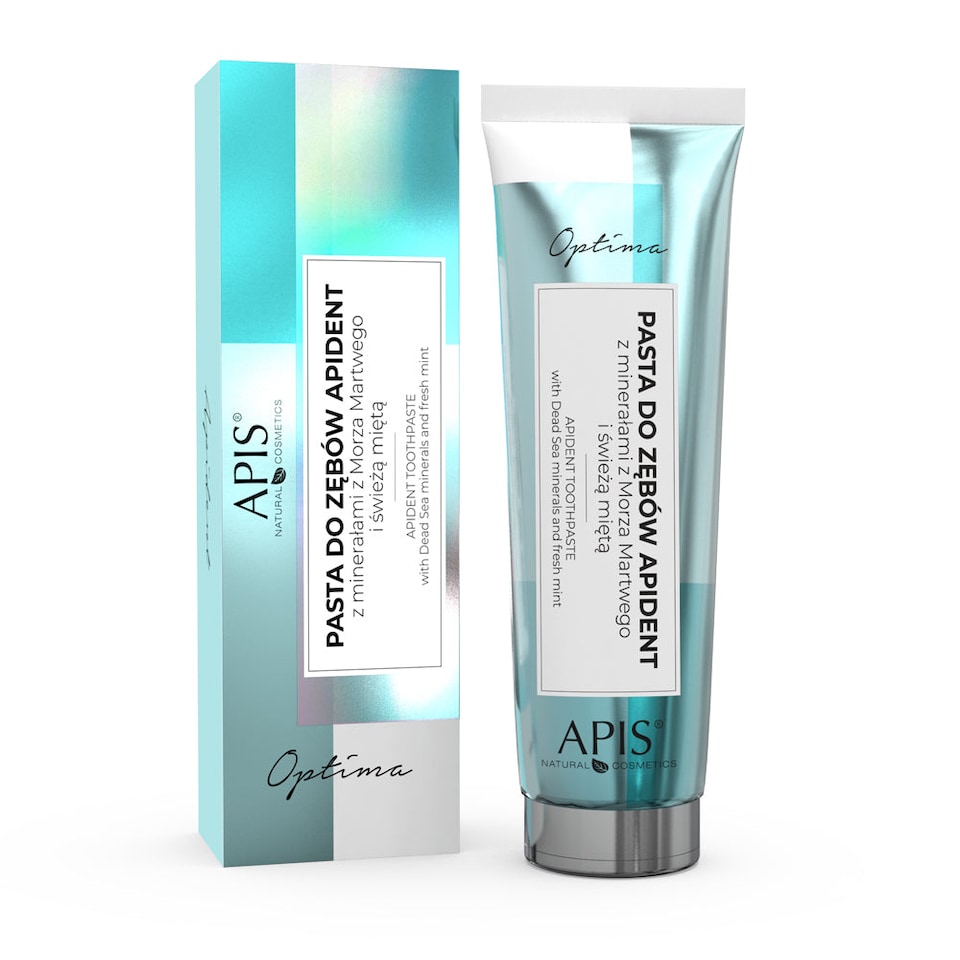 Apis Optima Apident toothpaste with Dead Sea minerals and fresh mint - deep cleansing and natural whitening 100ml