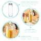 image 2 of Argon Tableware Glass Spaghetti Jars - 2 Litre - Orange Seal - Pack of 3