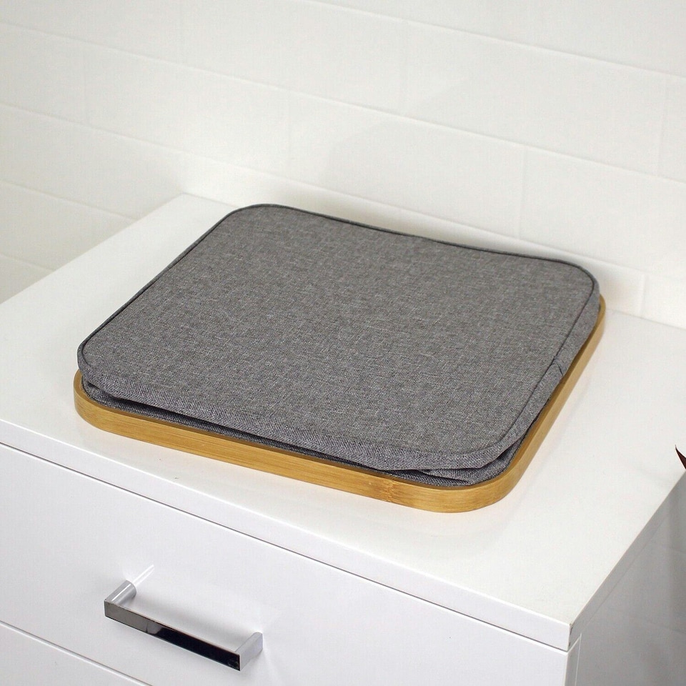image 1 of Showerdrape Cotswold Bamboo Storage Basket with 4 Compartments