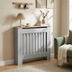 image 7 of HOMCOM Radiator Cover Wooden Cabinet Vertical Slatted Vent MDF Grey Home