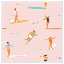 Surfers (Picture Frame) White | L