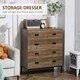 image 9 of HOMCOM Chest of Drawers, 4 Drawer Unit Storage Chest Bedroom