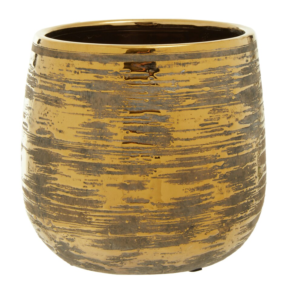 Honna Large Ceramic Planter Gold