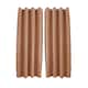 image 1 of Mustard Orange Linen Blackout Curtains - 46 x 63 Inch Drop - 2 Panel | Orange | One Size